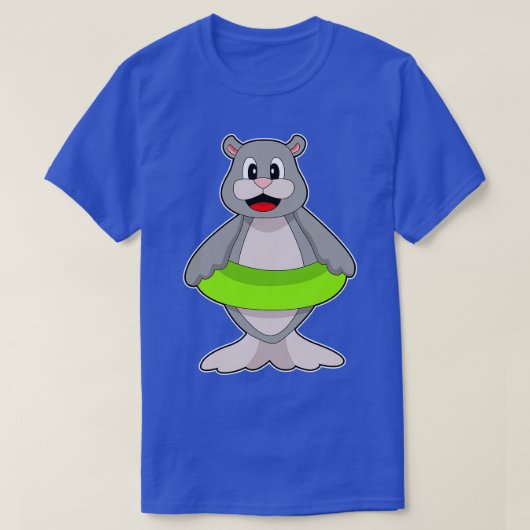 T-shirt Phoque Nageant Bouée (Design devant)