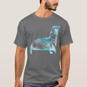 T-shirt Phoque Océan Faune Animaux Cadeau Mer Lion