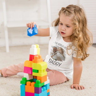 T-Shirt photo avec le meilleur papa du monde moder