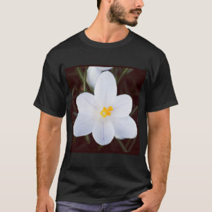 T-shirt Photo carré - Crocus Blanc