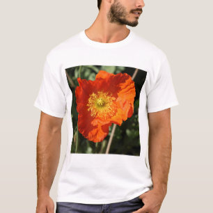 T-shirt Photo carrée - Coquelicot orange