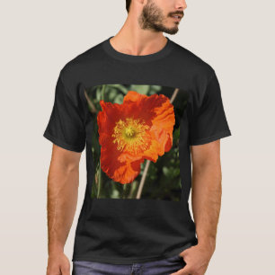T-shirt Photo Carrée - Coquelicot Orange