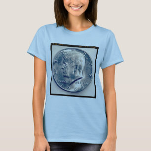 T-shirt Photo carrée - demi-dollar de JFK