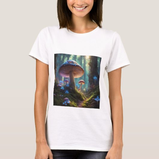 T-shirt photo champignon (Devant)