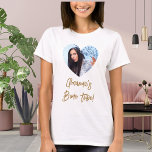 T-shirt Photo coeur mariée tribu bachelorette<br><div class="desc">Personnalisez et une photo dans le cadre en forme de coeur. Pour les douches nuptiales et les fêtes de bachelorette.</div>