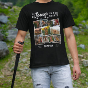 T-shirt Photo Collage Forever In Our Hearts Dog Memorial