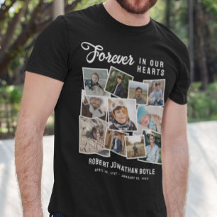 T-shirt Photo Collage Forever In Our Hearts Memorial