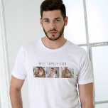 T-shirt Photo Collage Moderne & Meilleure Famille Jamais M<br><div class="desc">Présentez le cadeau de collage moderne Photo & Best Family Ever Text, une façon unique et personnalisée de célébrer l'amour et la joie de votre famille. Ce cadeau spécial combine la beauté d'un collage photo personnalisé avec un message sincère pour créer un souvenir mémorable qui sera chéri pour les années...</div>