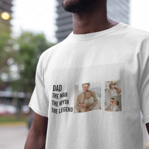 T-shirt Photo Collage moderne `Papa Cadeau
