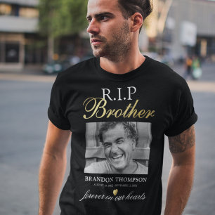 T-Shirt photo commémoratif pour frère « R.I.P »