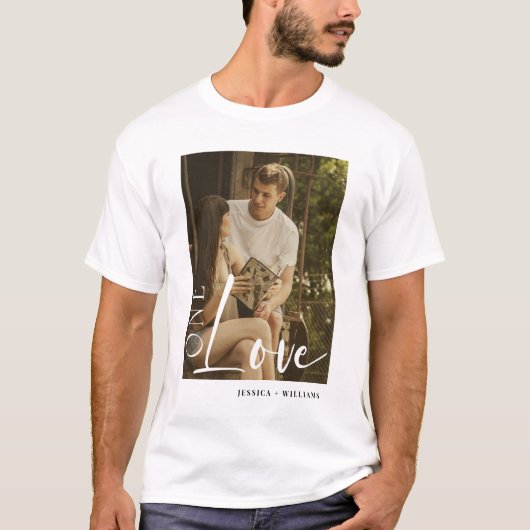 T-shirt photo Couples personnalisées Un amour pers (Devant)