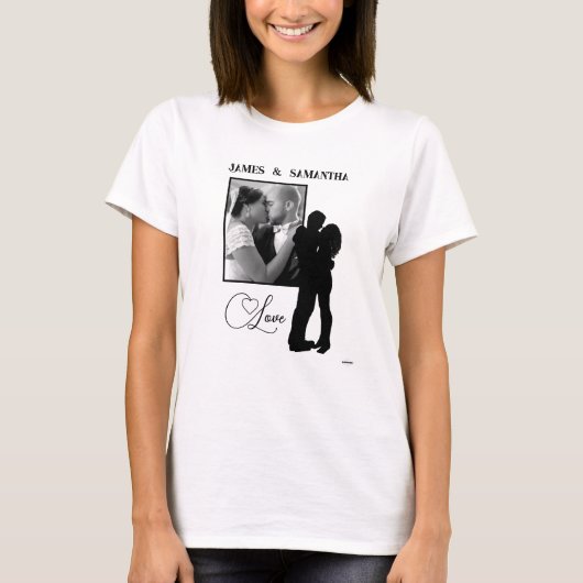 T-shirt photo d'amour avec HAMbWG graphique (Devant)