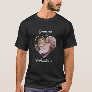 T-shirt Photo dans le coeur est ma Saint Valentin