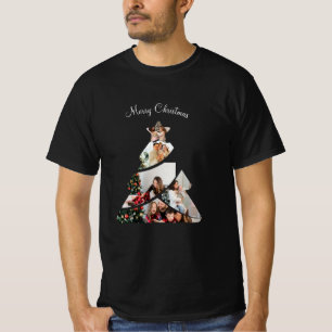 T-shirt Photo d'arbre de Noël créative et colorée