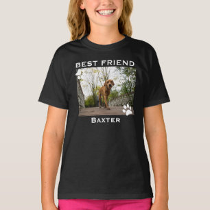 T-shirt Photo de chien ami le plus fidèle personnalisé