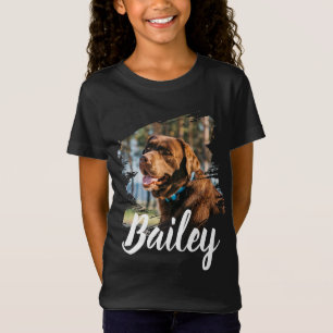 T-Shirt Photo de chien personnalisé avec nom