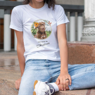 T-shirt Photo de chien personnalisé de Noël pour animaux d