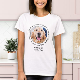 T-shirt Photo de chien personnalisée Perte de animal de co
