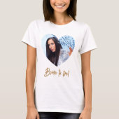 T-shirt Photo de coeur future mariée (Devant)