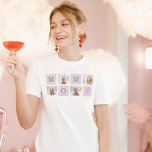 T-shirt Photo de collage moderne Meilleure mère Ever Purpl<br><div class="desc">Meilleur cadeau personnalisé pour la journée des mères,  la journée de la femme ou l'anniversaire de maman. Surprenez Maman avec un cadeau qui est aussi Extraordinaire qu’elle.</div>