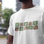 T-shirt Photo de collection moderne et cadeau de Fête des<br><div class="desc">Une photo de collage moderne est une façon créative de célébrer et d'honorer quelqu'un de spécial dans votre vie, comme votre père, sur la Fête des pères. Il s'agit de compiler diverses photos et de les organiser ensemble de manière visuellement attrayante pour créer une composition cohésive et significative. Pour créer...</div>