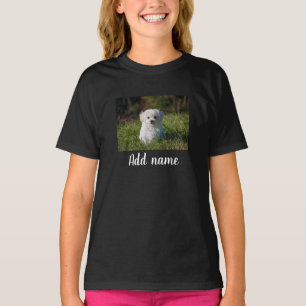 T-shirt Photo de compagnie personnalisée avec nom