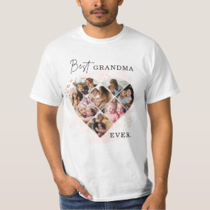 T-shirt Photo de famille Meilleure grand-mère Jamais forme