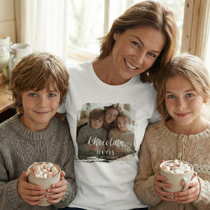 T-shirt Photo de fans de chocolat établis