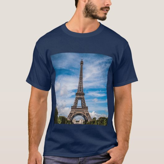 T-shirt Photo de la tour Eiffel (Devant)