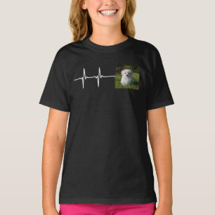 T-shirt Photo de l'animal de compagnie Battement de coeur