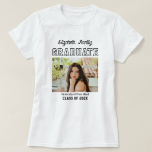 T-shirt Photo de l'année de fin d'études personnalisée Co