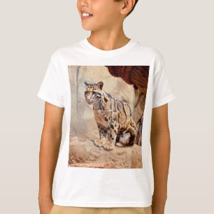 T-shirt photo de léopard nuageux nature faune exotique