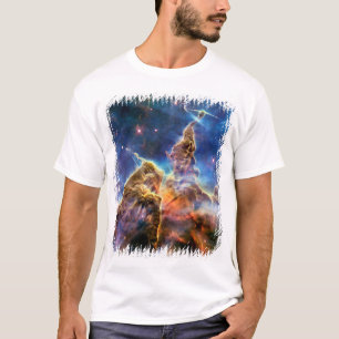T-shirt Photo de l'espace extérieur de la montagne mystiqu