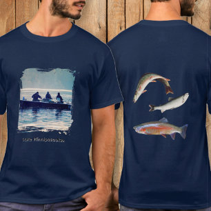T-shirt Photo de lieu personnalisé pour souvenir de pêche