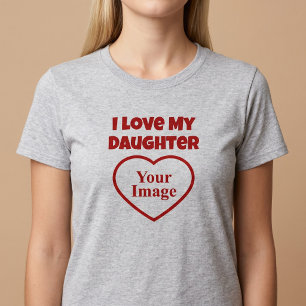 T-shirt Photo de ma fille adorée