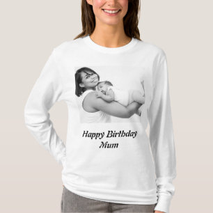 T-shirt Photo de maman d'anniversaire sur mesure