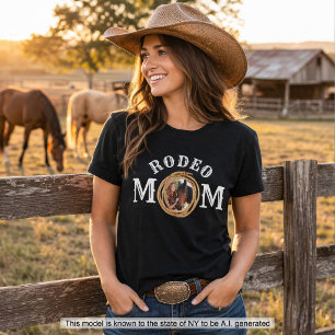 T-shirt Photo de maman du rodéo