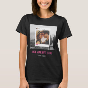 T-shirt Photo de mariage vintage pour les réseaux sociaux