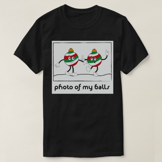 T-shirt Photo de mes boules (Design devant)