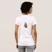 T-shirt photo de mignon âne (Dos entier)