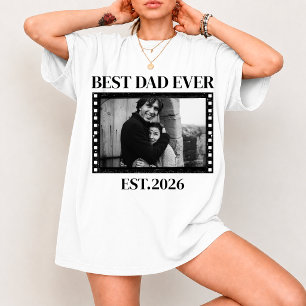 T-shirt Photo de naissance personnalisé vintage nostalgiqu