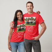 T-shirt Photo de Noël de la famille moderne personnalisée (Unisexe)