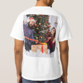 T-shirt Photo de Noël personnalisée à deux faces (Dos)