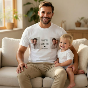T-shirt Photo de papa bonus personnalisé