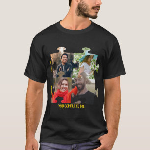 T-shirt Photo de pièce de puzzle personnalisée Vous me com