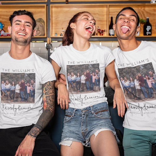 T-shirt Photo de Réunion de Famille 5