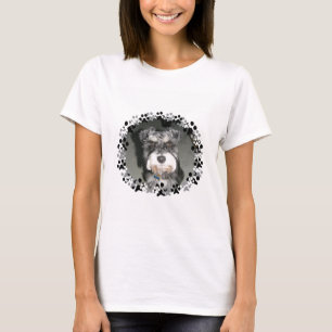 T-shirt Photo de Schnauzer miniature