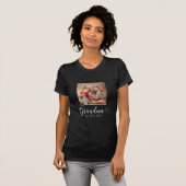 T-shirt Photo de script blanc établi par grand-mère (Devant entier)