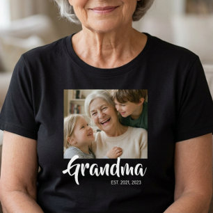 T-shirt Photo de script établi de grand-mère
