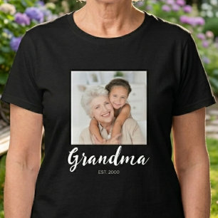 T-shirt Photo de script établi grand-mère